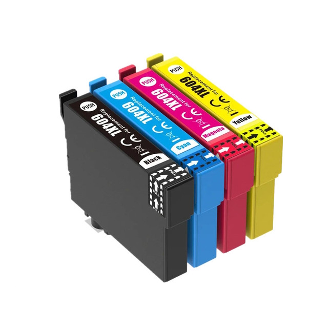 Set 4 cartuse compatibile cu Epson 604xl Multicolor pentru