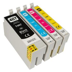 Set 4 cartuse Epson 407 Compatibil