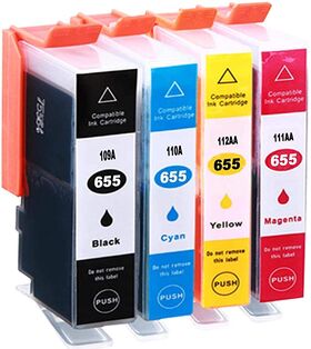 Set 4 cartuse HP 655 Compatibile